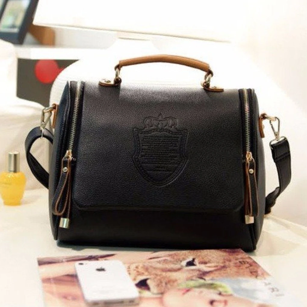 

Женская винтажная сумка на плечо с принтом короны, модная сумка