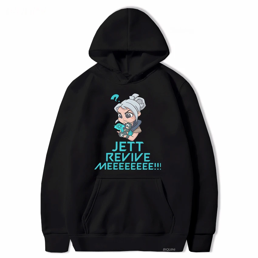 

Valorant Hoodie Jett Funny Print Cartoon Korean Design Sweatshirt Men Unisex Streetwear Harajuku Long Sleeve Pullover Female Top