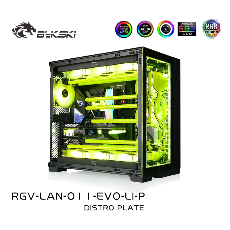 

Bykski Acrylic Distro Plate for LIAN LI O11 EVO Case,MOD Waterway Board Reservior PC Water Cooling System RGV-LAN-O11-EVO-LI-P