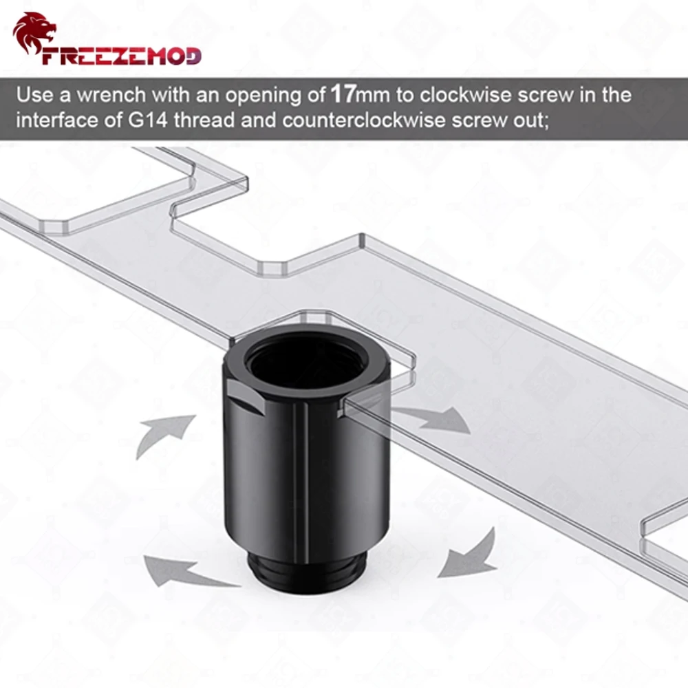 Оптовая продажа FREEZEMOD Мужской Женский удлиненный фитинг 10 мм/20 мм/30 мм/40 мм Латунь