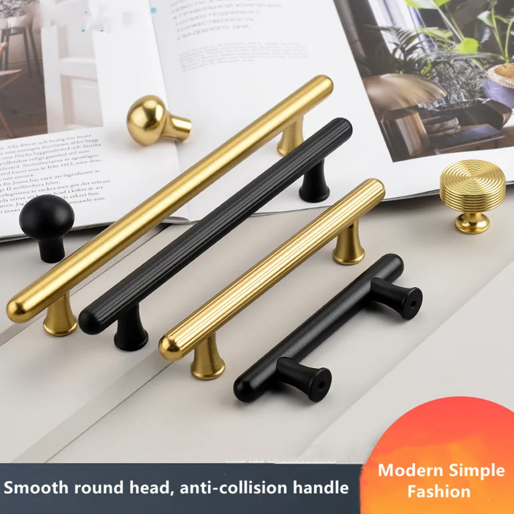 256 416 мм современная простая модная круглая ручка для мебели, дверная ручка, черный, золотой шкаф, шкаф, ящик, шкаф, комод, ручка