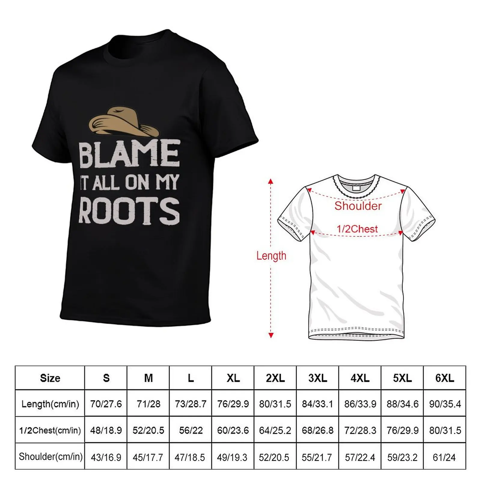 Фото Футболка Blame It All On My Roots, мужская футболка с графическим принтом, футболки в стиле аниме, футболка оверсайз, футболка с индивидуальным принтом №2
