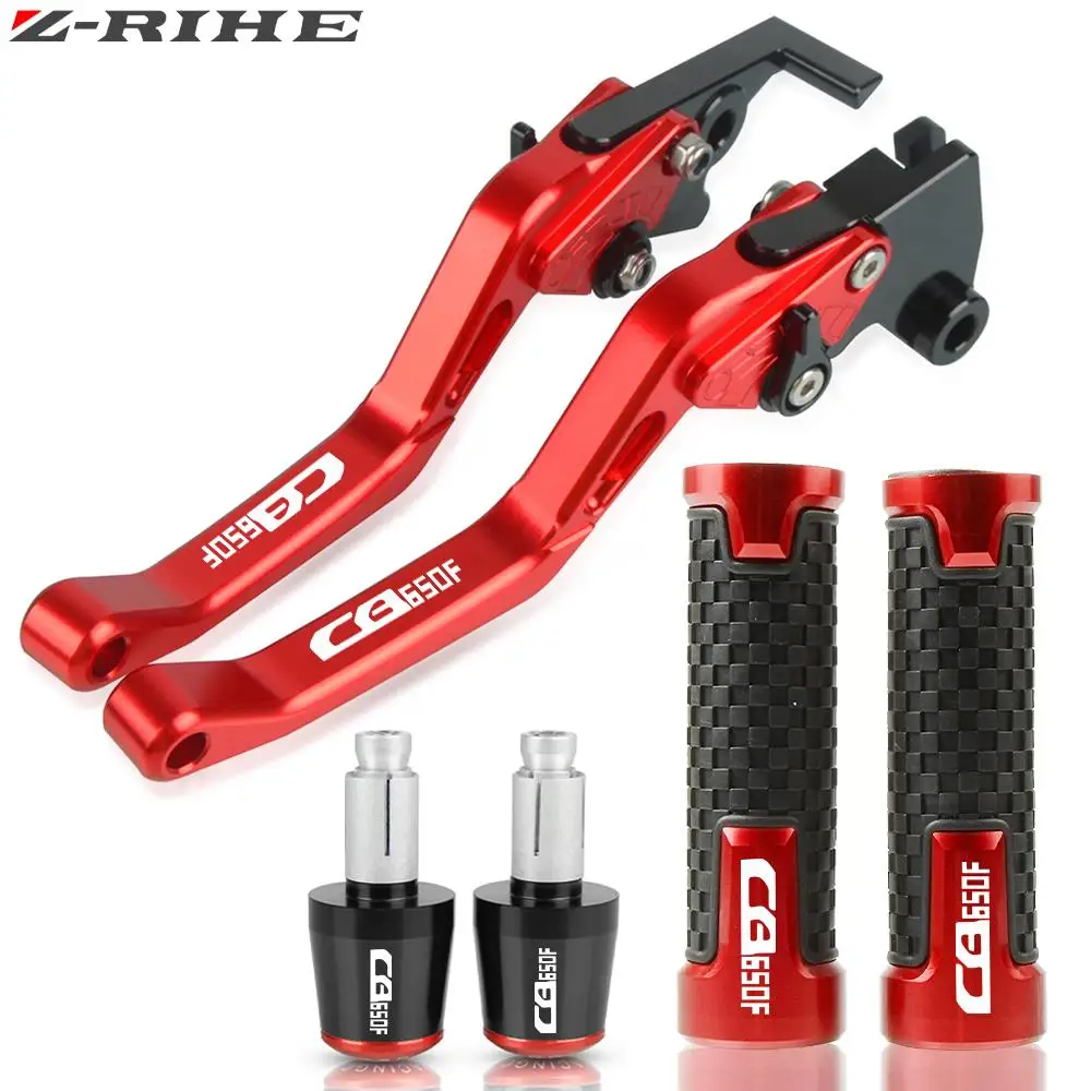

CB 650F Accessories Motorcycle CNC Brake Clutch Levers Handlebar Handle Hand Grips Ends For HONDA CB650F CB650 F 2014 2015 2016