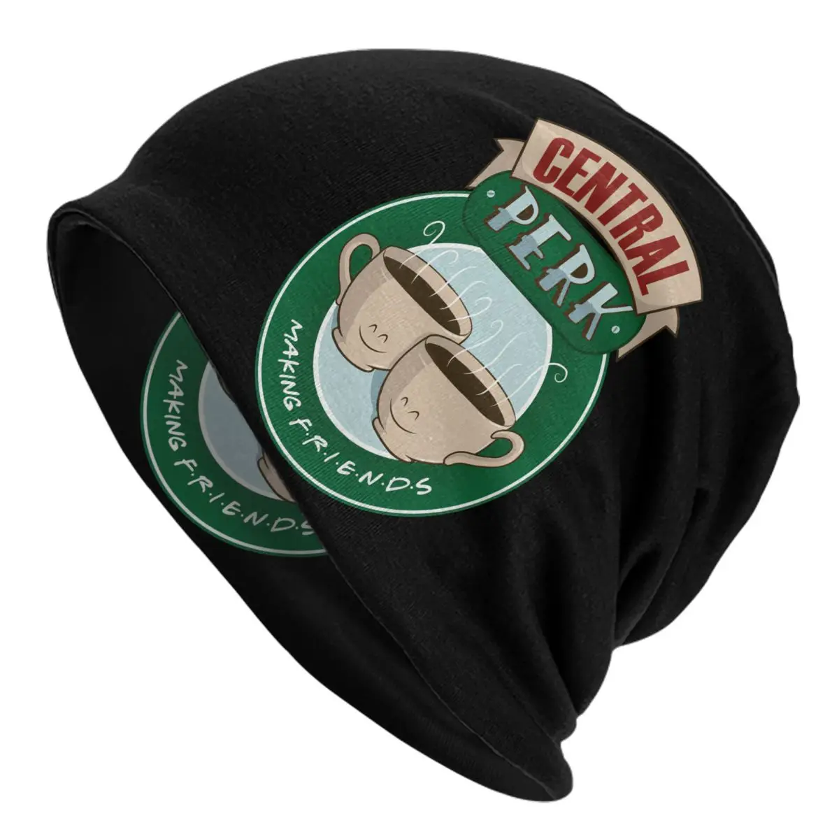 Central Perk Friends Adult Men's Women's Knit Hat Keep warm winter Funny knitted hat