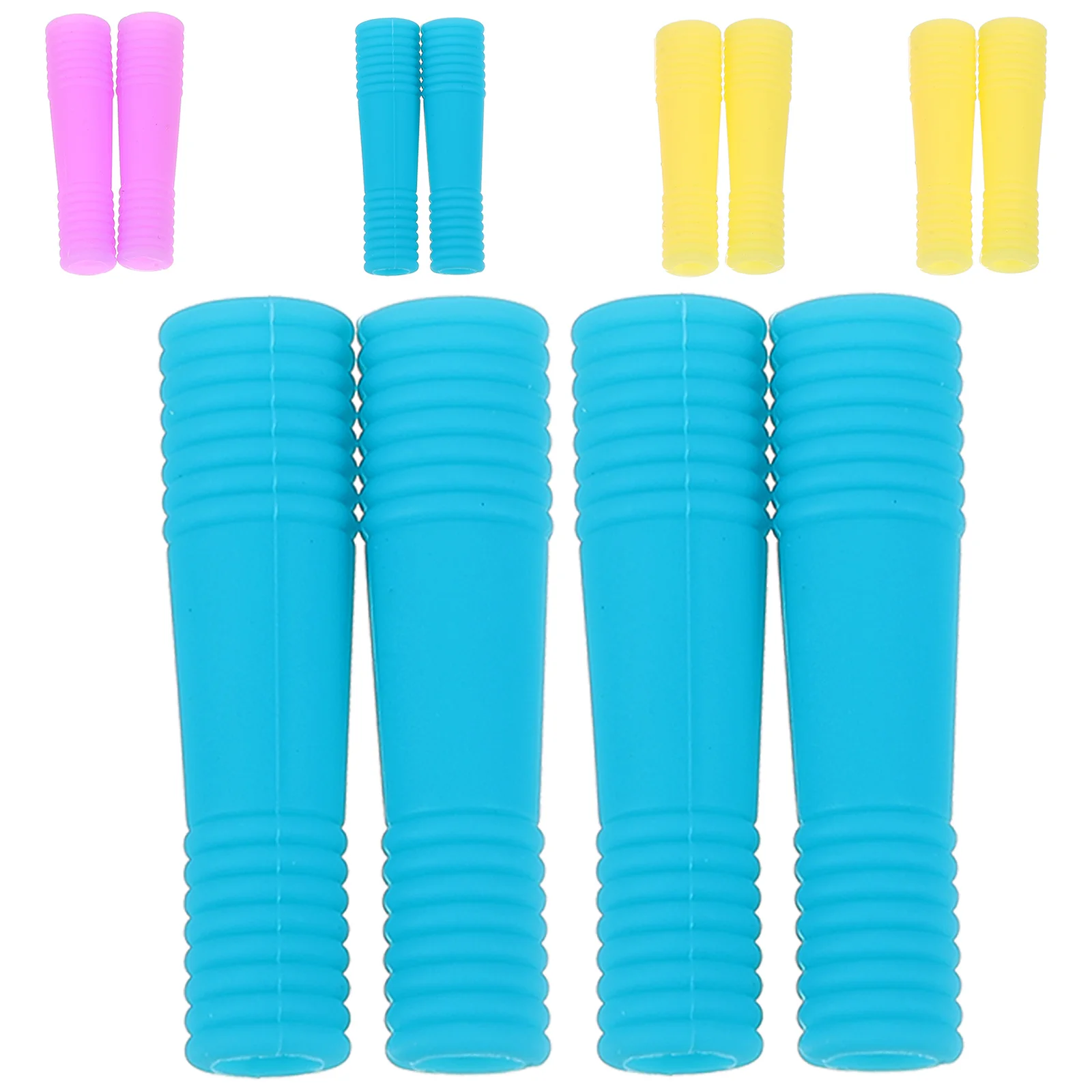 

6 Pairs Nail Scissors Handle Protective Cover Cuticle Sleeve Silicone Case Manicure Bag Nails Polish