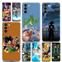 dragonball z goku clear phone case for samsung galaxy s20 s21 fe s10 s9 s22 plus ultra s10e lite cases soft cover japanese anime