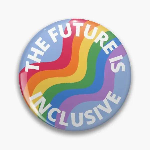 

The Future Is Inclusive Pride Rainbow Bl Customizable Soft Button Pin Brooch Cute Fashion Badge Gift Hat Clothes Cartoon Metal