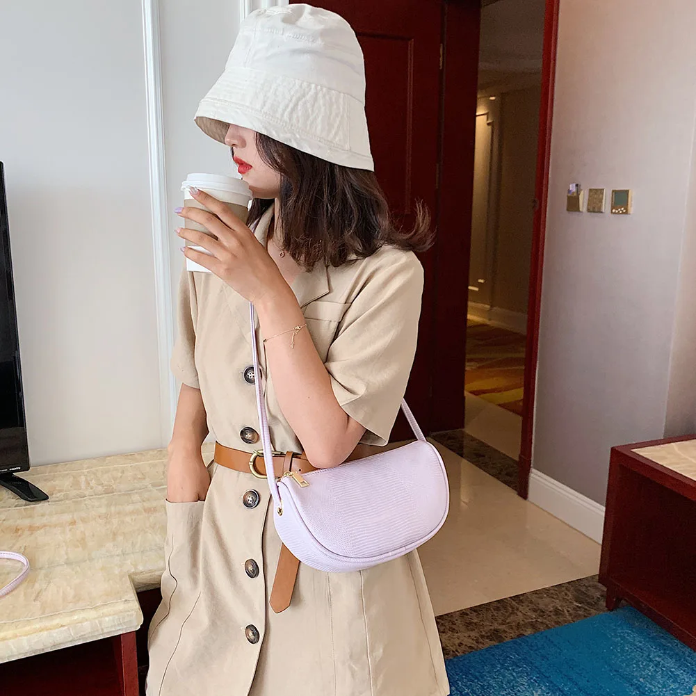 

Retro Casual Women Totes Shoulder Bags Female Leather Solid Color Chain Handbag Fashion Exquisite Shopping Bag