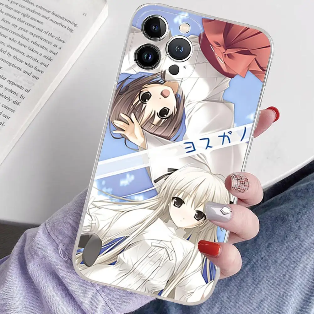 Силиконовый чехол Yosuga No Sora для телефона мягкий iphone 15 14 13 12 11 Pro Mini XS MAX 8 7 6 Plus X XR
