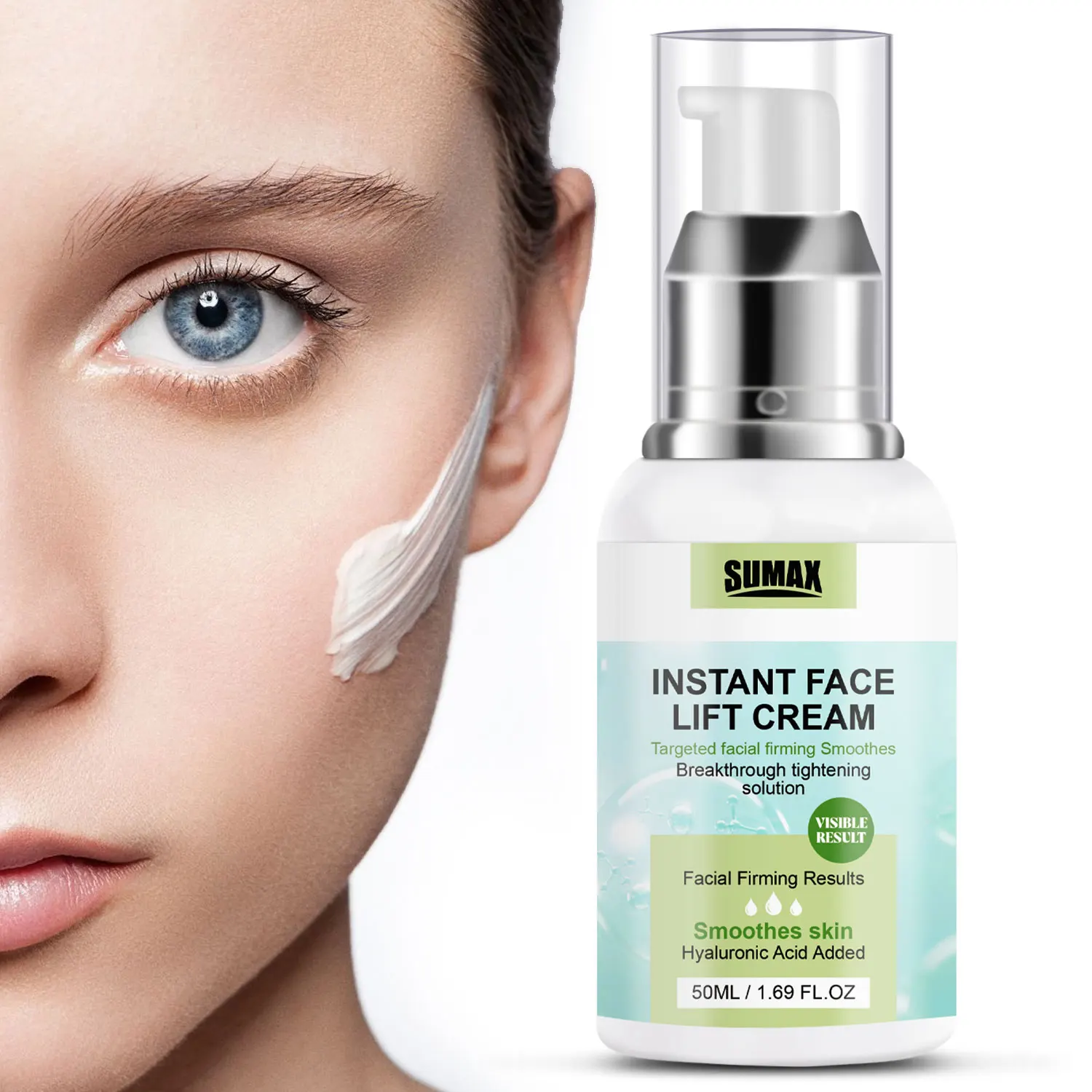 SUMAX INSTANT FACE LIFT CREAM 50 мл крем для лица с гиалуроновой кислотой отбеливающий и