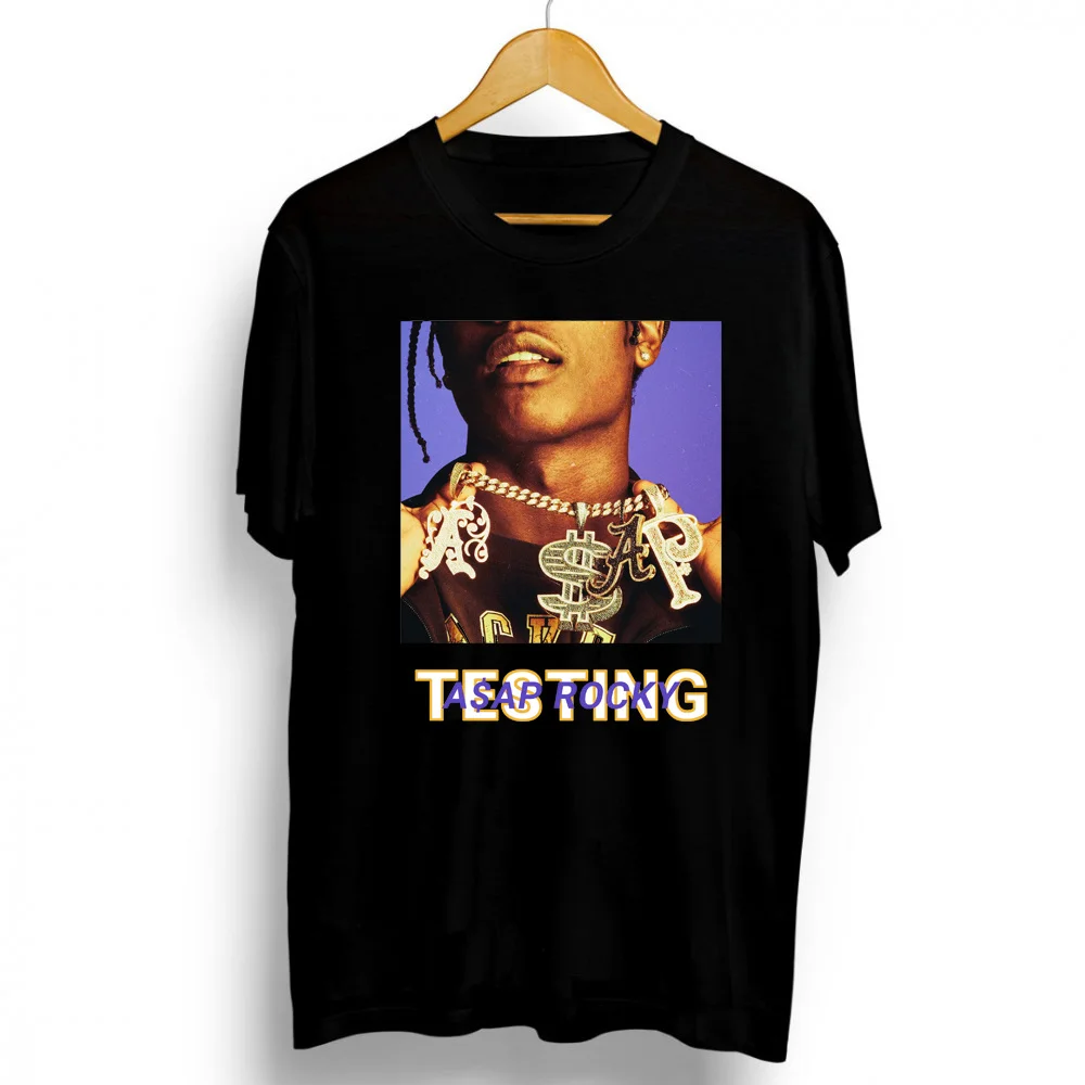 100% Cotton 2021 New Fashion Rakim Mayers Asap Rocky Rapper Teenage T shirt Man Tops Harajuku Anime Cool Women Tees Male XS-3XL