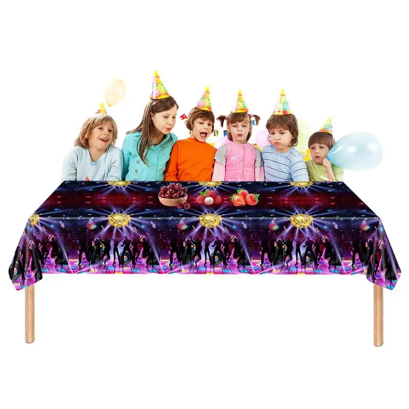 

Disco Table Cover Tablecloth Table Covert Retro And Festive Design Table Cloth For Birthdays Wedding And Festival Party Supply
