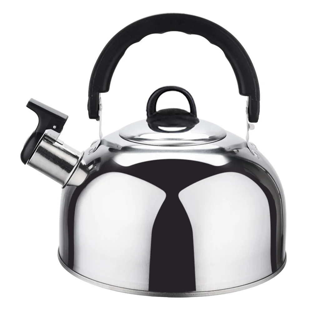 

Whistling Tea Kettle 1. 8L Stainless Steel Tea Kettle Flat Bottom Whistling Teakettle Stove Boiling Teapot for Home Office