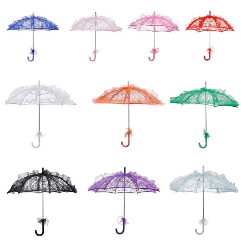 Декоративные кружевные зонтики для встреч на открытом воздухе, мини ...