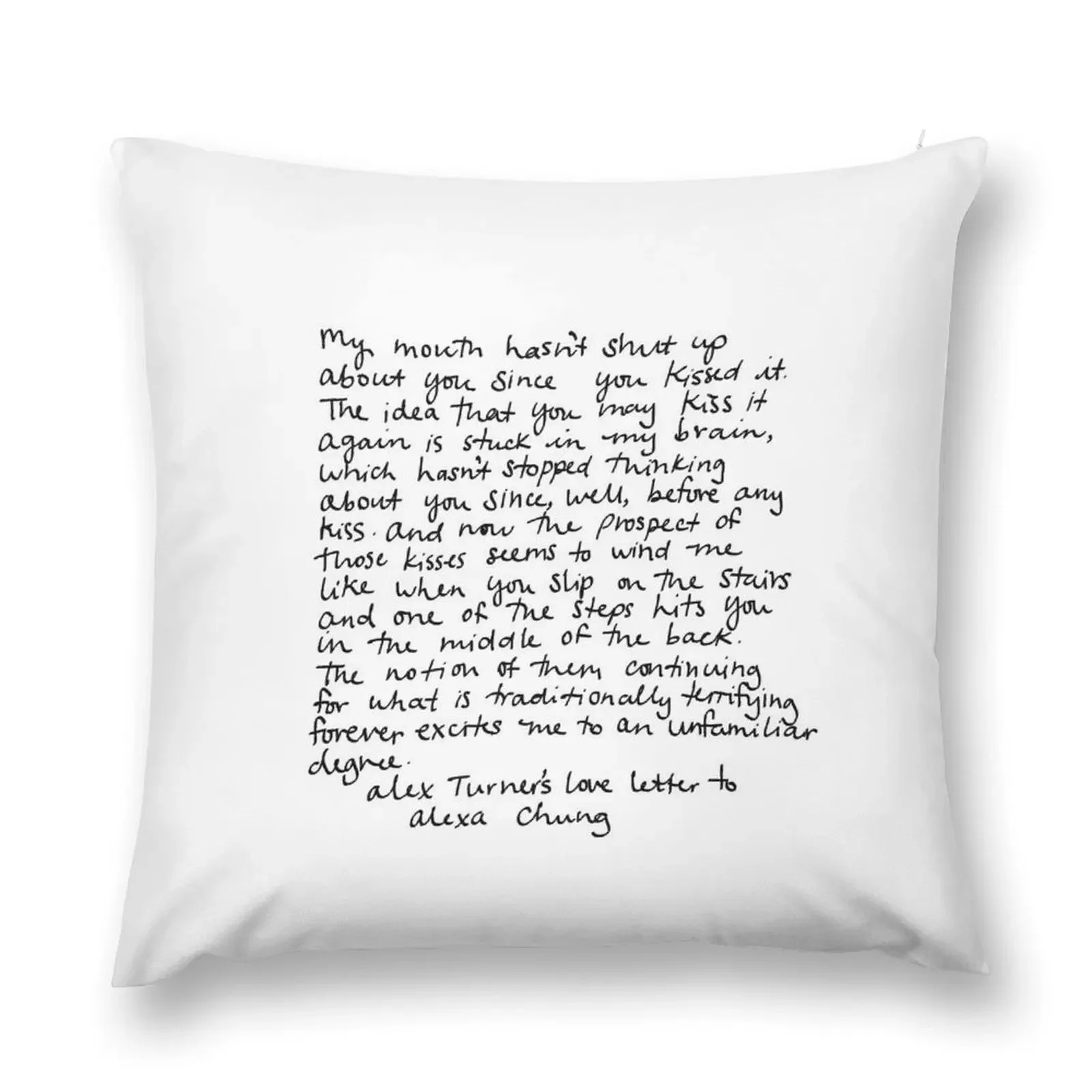 Любовное письмо Алекса Тернера до Alexa Chung Декоративные наволочки для диванов