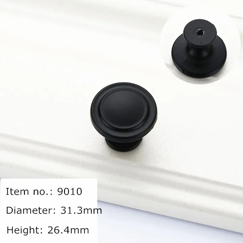 Ручки для шкафов VARMSTUGA черные алюминиевые