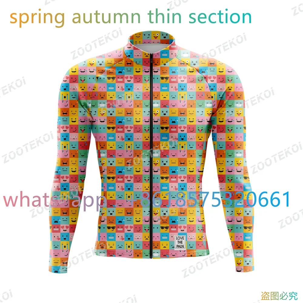 

Мужская велосипедная кофта Love The Pain, летняя дышащая тонкая кофта с длинным рукавом для велоспорта, американская кофта для велоспорта, весна-осень