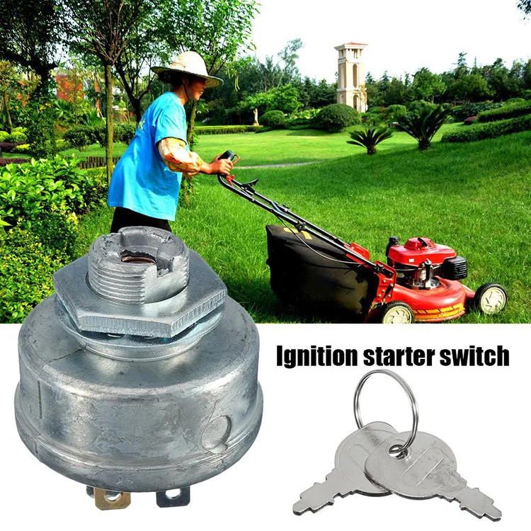 

5 Pins Durable Ignition Starter Switch Tools Tractor Mower Use Lightweight With Key Portable Universal
