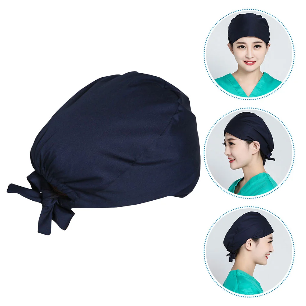 

2PCS Bouffant Hat with Sweatband Adjustable Unisex Bouffant Tie Back Hat