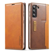 vintage leather flip cases for samsung s22 ultra 5g business bags s21 s20 multicolor sd card slots pocket for galaxy s22 plus