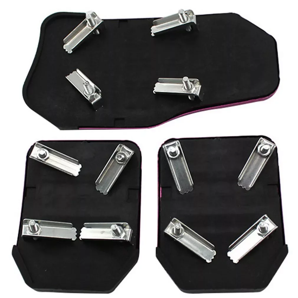 

Universal Aluminum Manual Transmission Non-Slip Car Pedal Cover Set Kit Pedali Red/Blue/Silver Auto Accessories