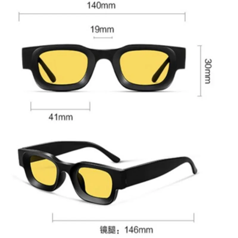 Солнцезащитные очки квадратной формы UV400 для мужчин и женщин классические