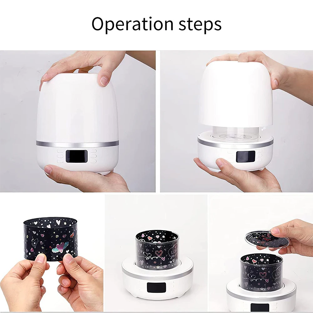 Беспроводной динамик проектор с вращением на 360 градусов музыкальный плеер Bluetooth