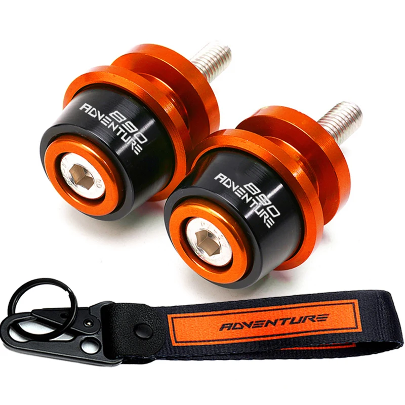 

FOR KTM 890 ADV 890 Adventure R 2021 Keyring Motorcycle Accessories Aluminum Swingarm Spools Slider Stand Screw Swingarm Slider