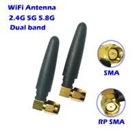 wifi antenna 2 4ghz5 8ghz dual band 3dbi rpsmasma connector aeria for pci network card usb adapter hotspot zigbee ap bluetooth