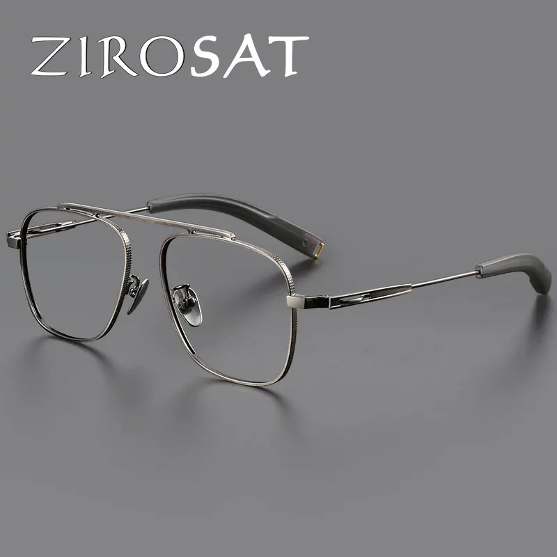 Очки ZIROSAT мужские с полной оправой рецептурные оптические аксессуары из титана 105