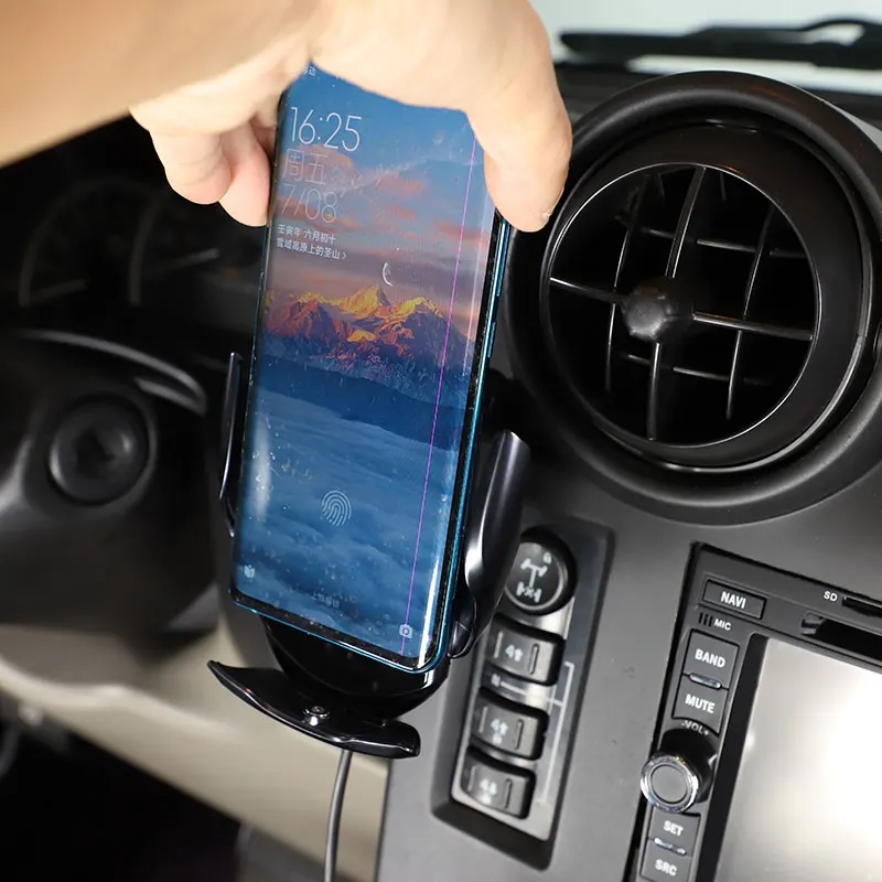 Черный Автомобильный держатель для телефона Hummer H2 2003-2007 из алюминиевого сплава