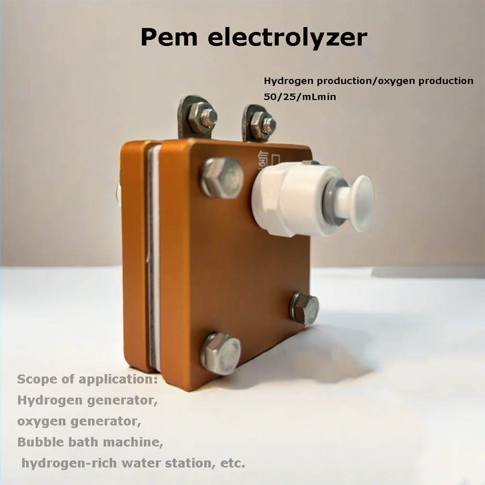 Фото Водородный электролизер PEM 50 мл с плотностью тока 0,76 А/см² - Генератор H2 на чистой воде с мембраной Nafion, срок службы 10 000 часов №2