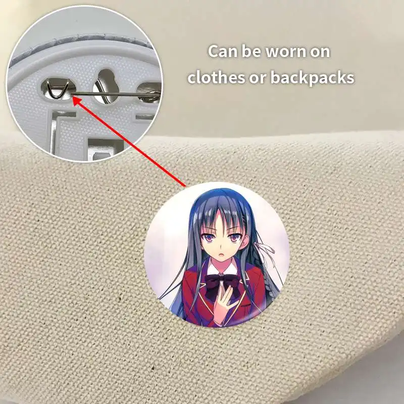 Ayanokouji Kiyotaka Youkoso аниме персонаж игры мягкая кнопка значок брошь якорь