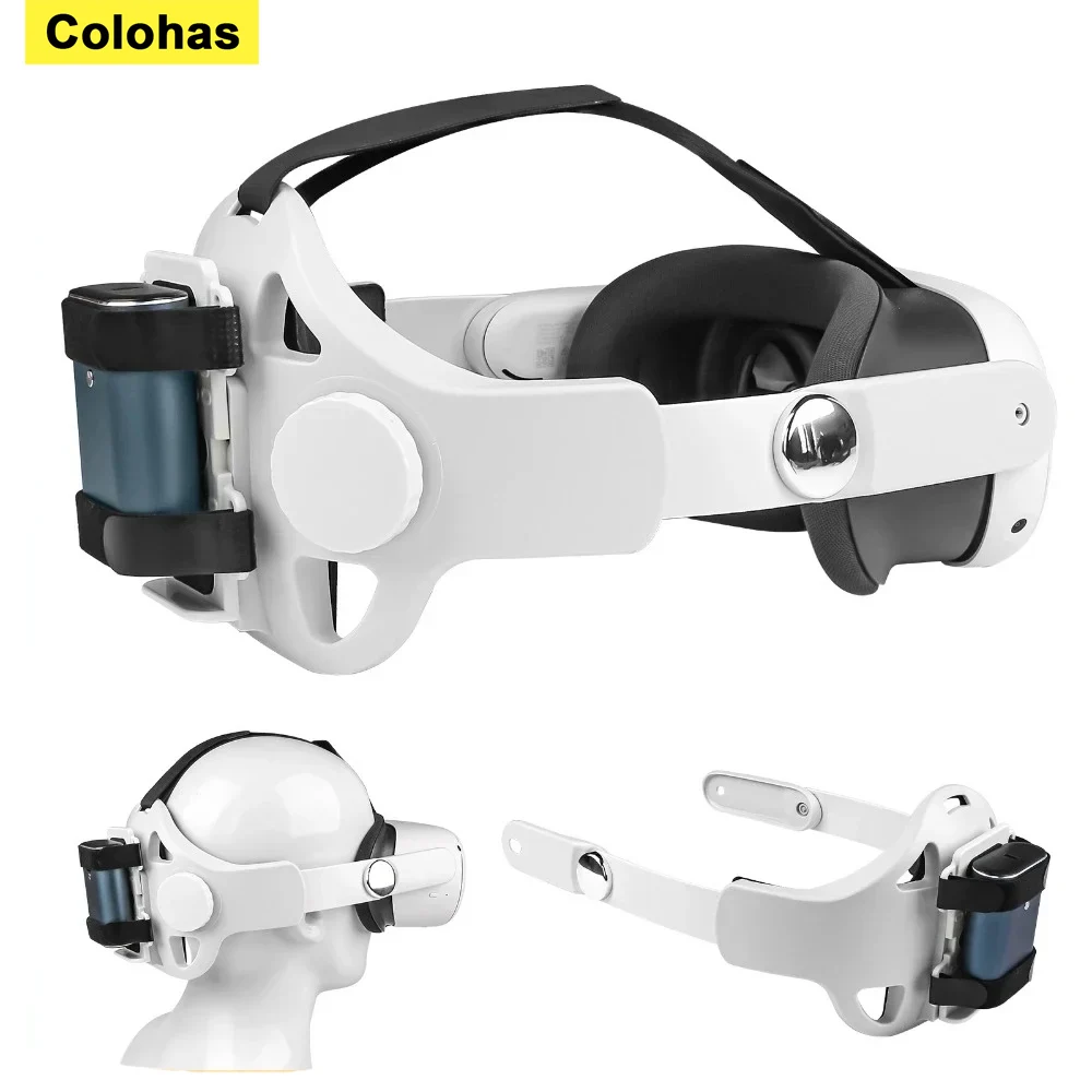 Регулируемый ремешок на голову для Oculus Quest 2, ремешок Halo с креплением для Powerbank, улучшенный ремешок на голову для Quest 2, аксессуары для VR-устройств (art.: 3920db122004f) - 3920db122004f