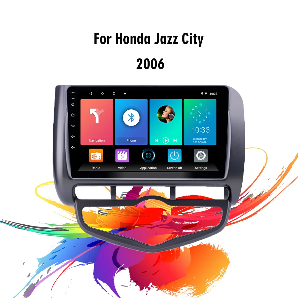 

4G Carplay 2 Din Android Car Radio For Honda Jazz City 2006 Car Multimedia GPS Navigation WIFI FM Head Unit Player