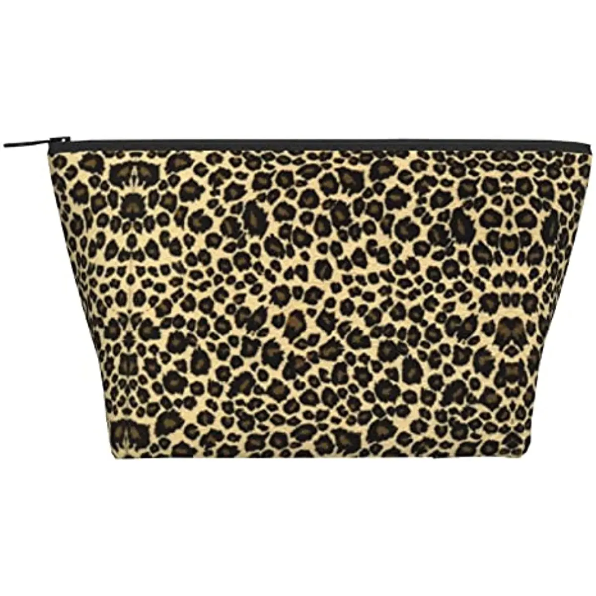 

Leopard Print Polyester Trapezoid Storage Bag Makeup Pouch Ladies Travel Protable Toiletry Bag Headphone Bag Travel