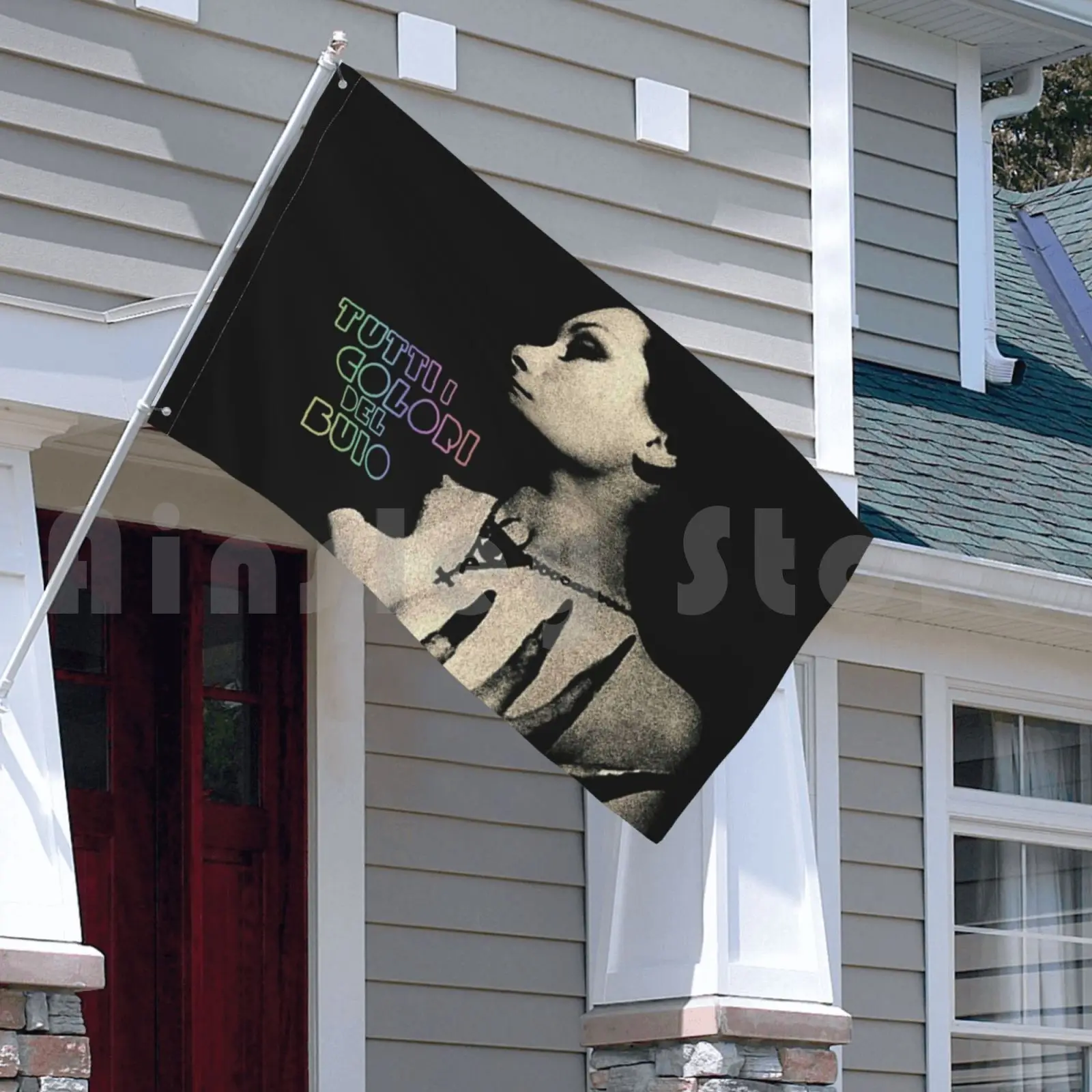 Флаг для автомобиля все цвета темного флага забавный Giallo итальянская пленка