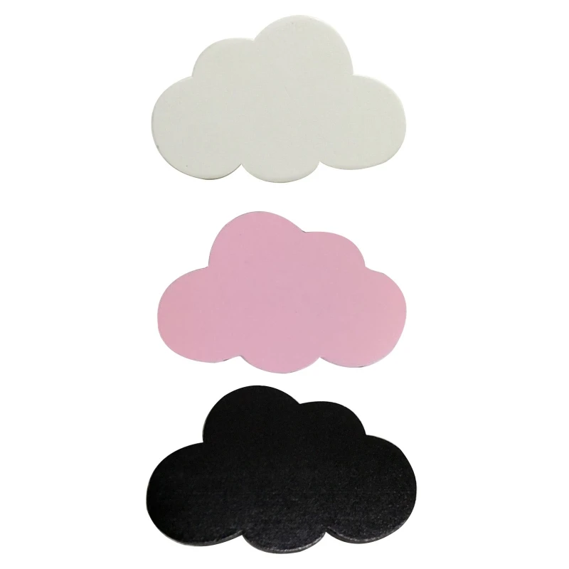 

Nordic Cute Wall-mounted Cloud Hook Wooden Sticker Clothes Hanger Wall Decoration Kids Room Pendant Decorative