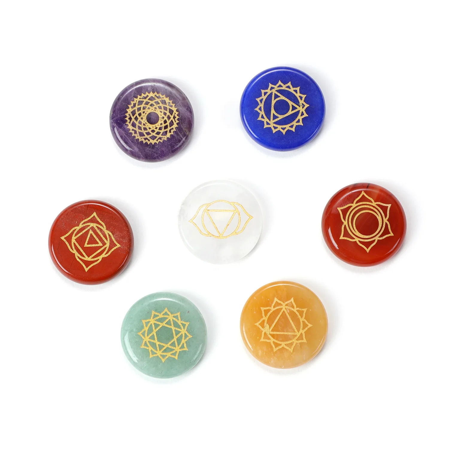 

Набор из 7 камней чакр