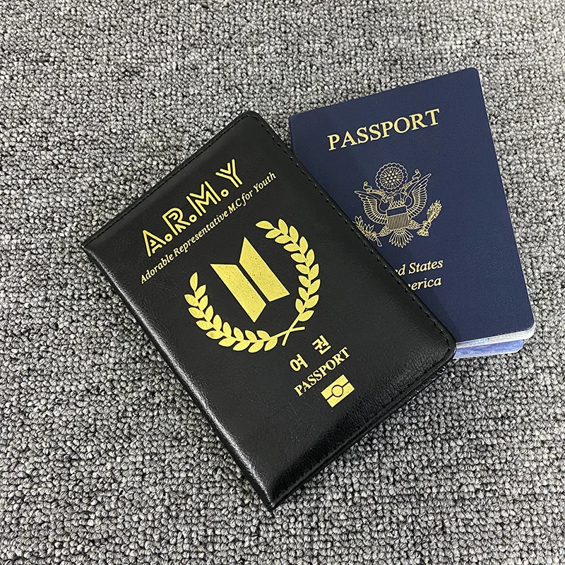 PU Leather Passport Cover Document Cover ID Card Travel Passport Holder Travel Acceessory Protective Credit Card Case