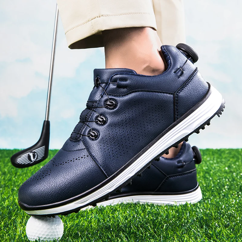 Professional Men's and Women's Golf Shoes Quick Lace-up Golf Training Shoes Men's Anti-slip Exercise Golf Shoes Size 36-47
