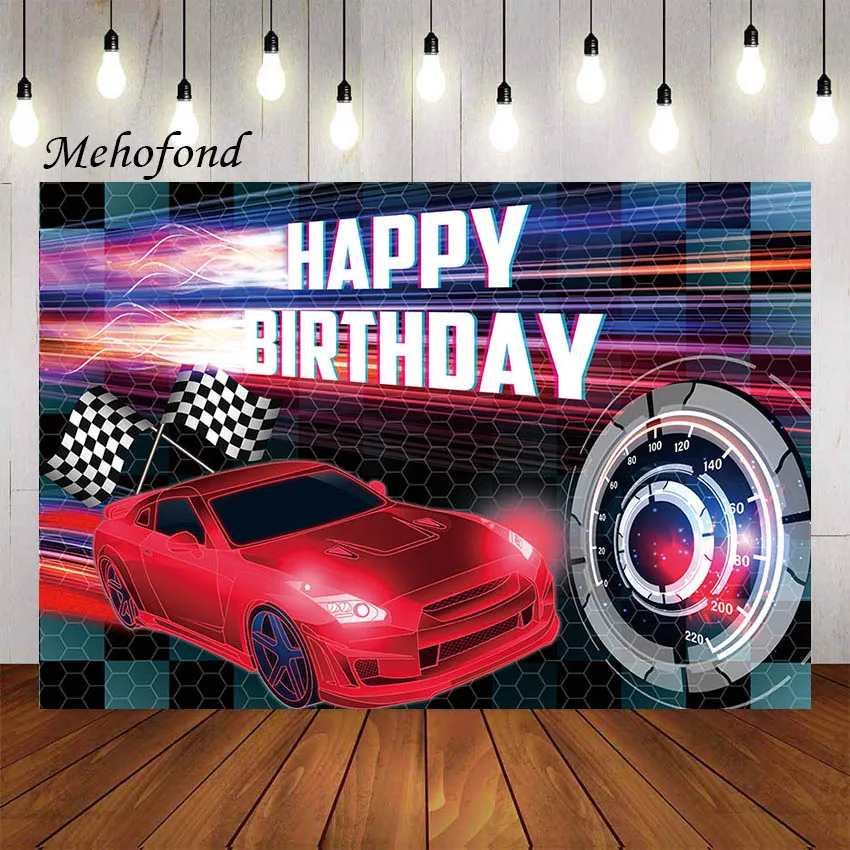 

Фон для фотографий Mehofond гоночный автомобиль тема скоростной Гонки доска для приборной панели для мальчиков день рождения украшение фон фотостудия