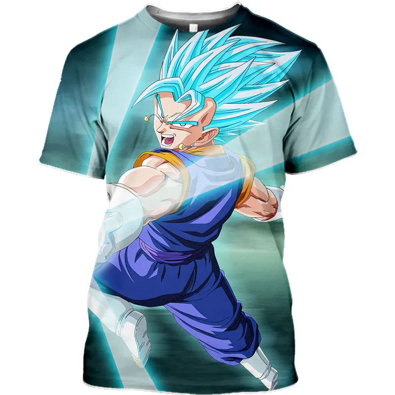 Fashion Clothes Dragon Ball Super Goku Anime Vegeta  Tshirt Men's T-Shirt  Classic Man Clothes Harajuku Graphic Printed Clothing images - 6