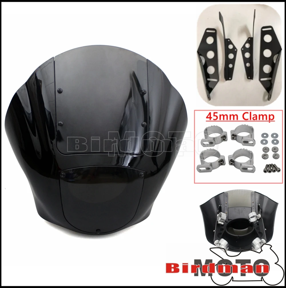 

Обтекатель четверти фар мотоцикла, лобовое стекло для Harley Sportster XL 883 1200 Dyna Street Bob Wide Glide Low Rider Iron 883