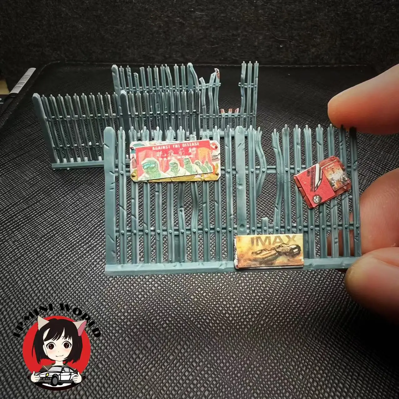 

1/64 fence model micro landscape props car model scene layout ornaments