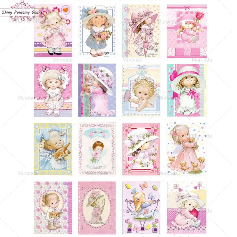 5D DIY мультфильм милая кукла алмазная живопись мозаика полная вышивка Алмазная