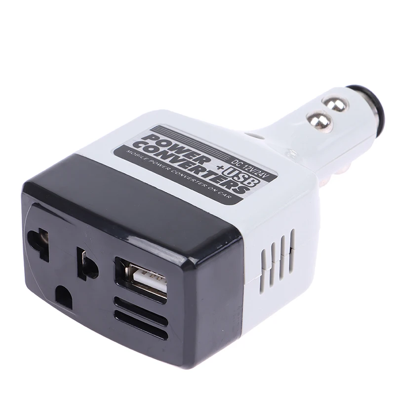 

High Quality USB Car Power Converter Dc 12/24V To Ac 220V Car Inverter For All Phone Inverter 12V