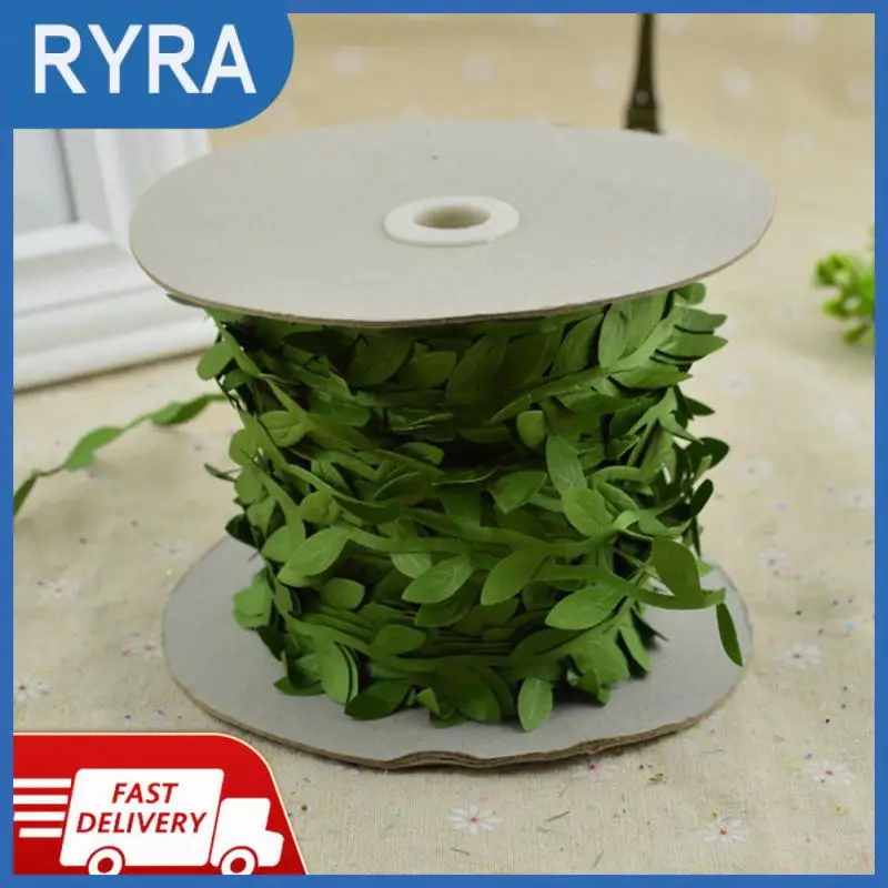 

5m Simulation Rattan Leaves Beautiful Realistic Simulate Wicker Cloth Leaf Artificial Green Leaves Flower Vine Leaves Colorful