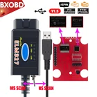 ELM327 USB FTDI HS CAN и MS ELM327 USB V1.5 OBD2 Диагностический кабель PIC18F25K80 чип ELM 327 оборудование 1,5 OBD2 ELM 327 Bluetooth