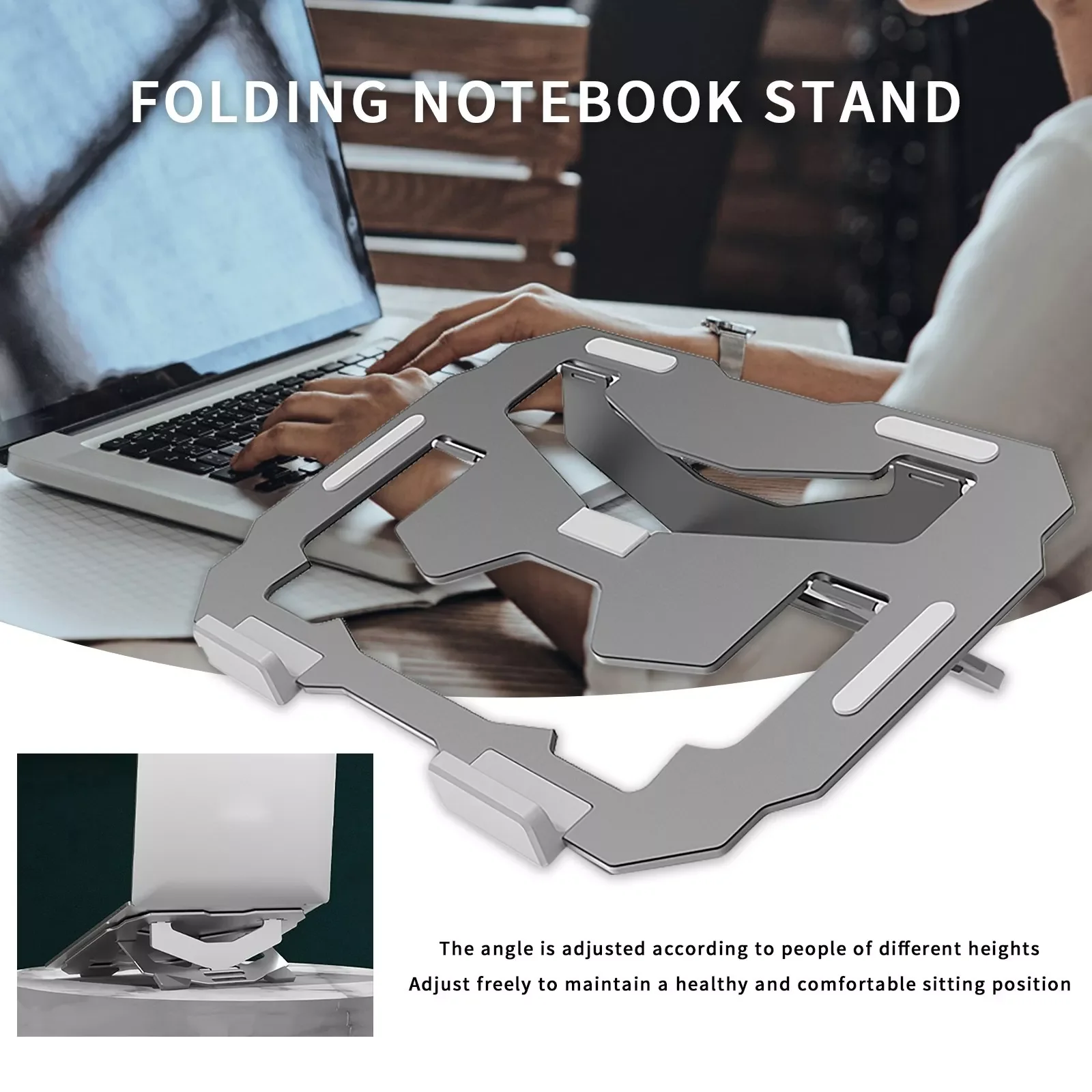 

NEW2023 Dog Fell from The Liftable Alloy Multi-Angle Adjustable Aluminum Laptop Holder Hollow Portable Holder 99 Store